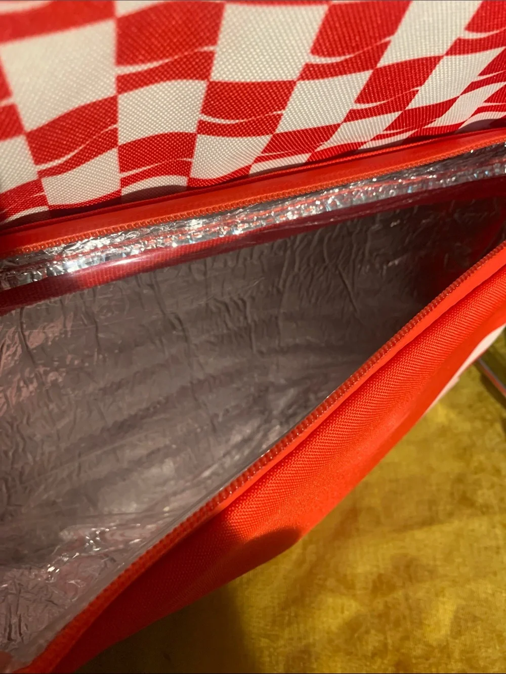 Coca Cola x Hex Red and White Checkerboard Backpack Cooler